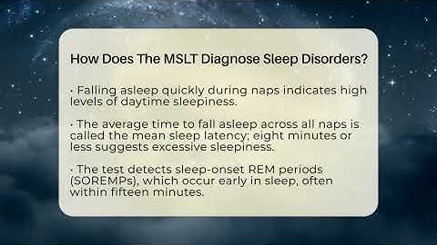 How Does The MSLT Diagnose Sleep Disorders? - Sleep Apnea Support Network