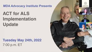 MDA Advocacy Institute:  ACT for ALS Implementation Update