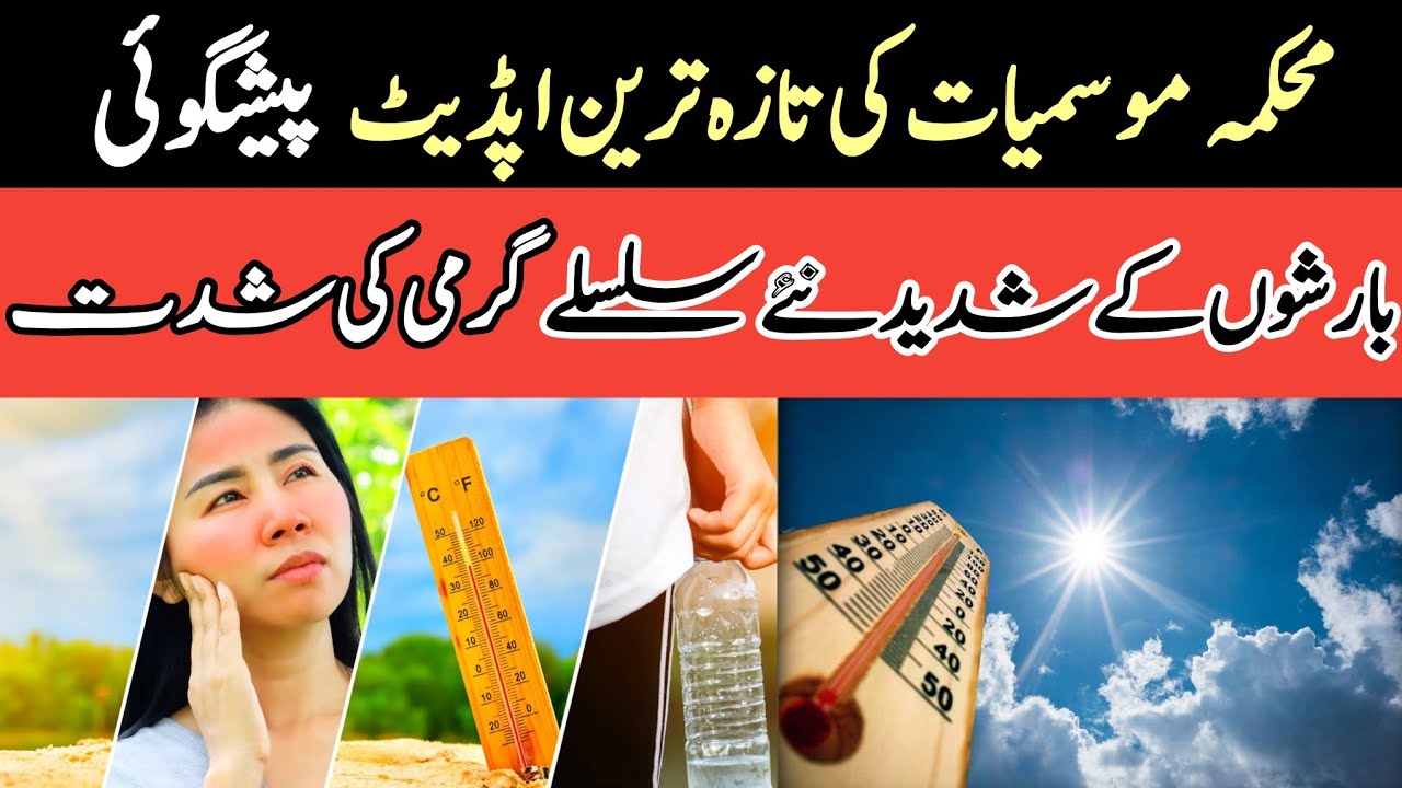 Weather forecast for Next few days in Pakistan | Monsoon Rains & Hot ...