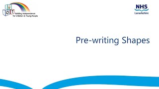 Pre-writing Shapes