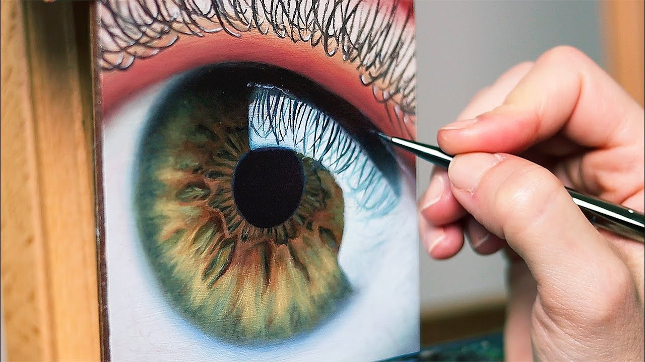 I Painted a Magnified Eye | Oil Painting Time Lapse