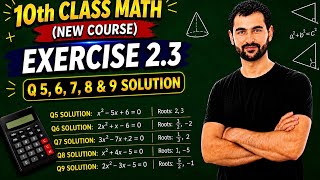 Class 10th Math New Book Exercise 2.3 Question | Ex 2.3 Q1&5 to 9 Solution | 10th Class Maths