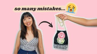 I tried making a purse with magnetic flex frame