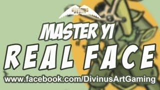 League of Legends - Master Yi's Real Face (cartoonish funny drawing)