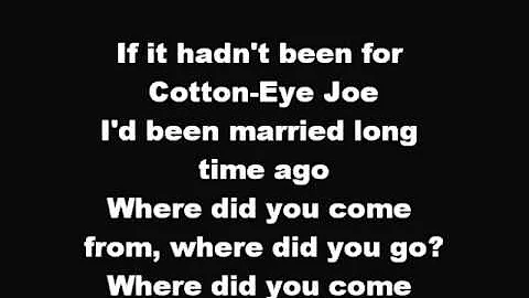 Cotton eye joy