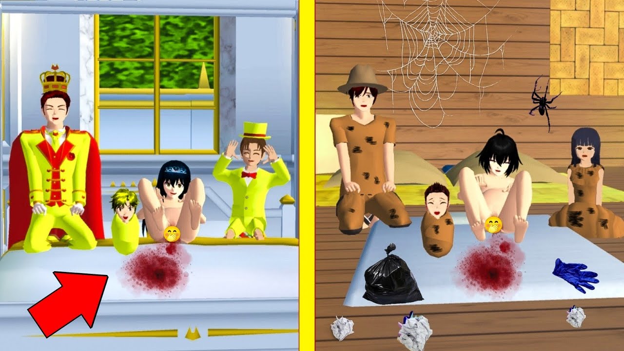 Mio Hamil bocil raja emas Vs Mio Hamil bocil  pemulung | Yuta mio SAKURA SCHOOL SIMULATOR