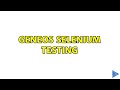 Geneos selenium testing