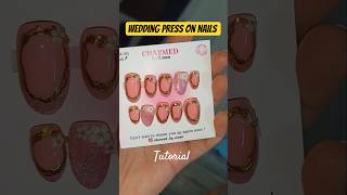 Making Wedding Press on nails for my client 💅🏻😍 #nails #vlog #pressonnails #tutorial #viral #shorts