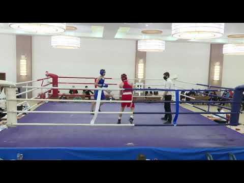 25-02-2021(57kg)JUNIOR GEORGIAN  BOXING CHAMP.RED MIKAUTADZE DAVIT KUT VS BLUE TOLORDAVA GIORGI POTI