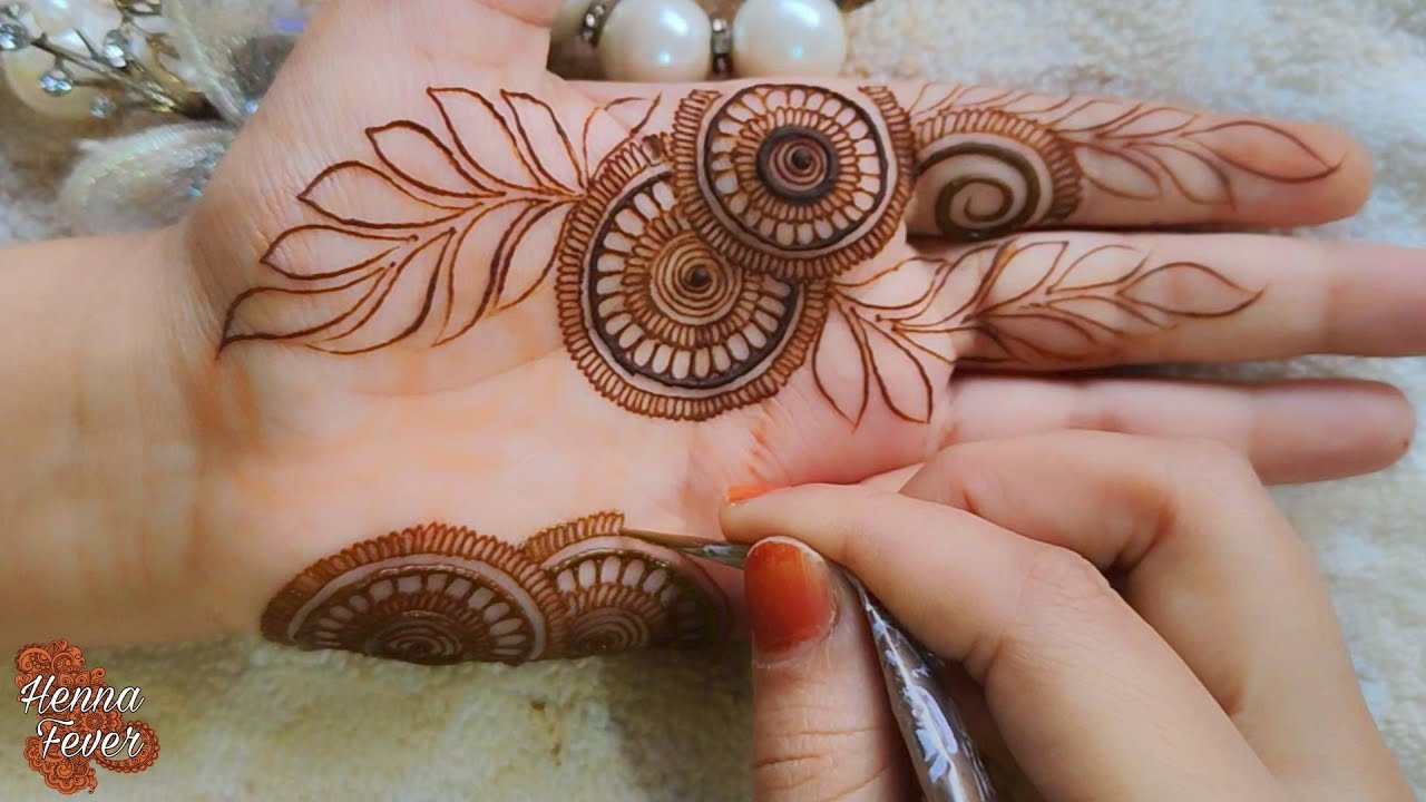 Trending Bold Leaves Floral Mehndi Design | Step by Step Tutorial | Henna Fever