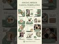 Cafe Social Media Canva Templates 😍 Clean &amp; Modern Design