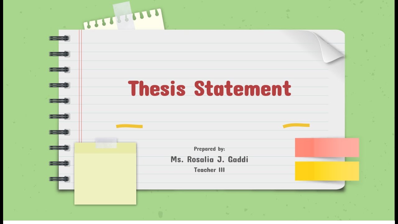 thesis statement module eapp