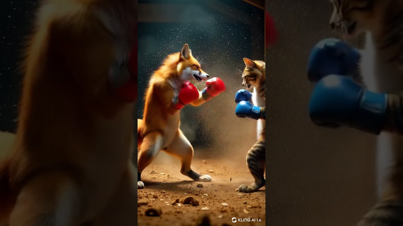 Fox vs. Cat: Farmyard Boxing Showdown 