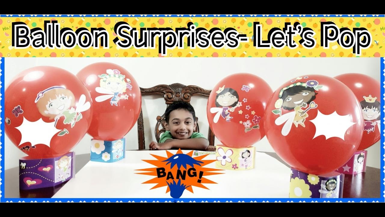 Balloon Pop Surprise Disney's Toys Family Fun with Balloons Fun Hunter Kids 41 YouTube