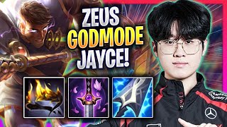 ZEUS LITERALLY GOD MODE WITH JAYCE!  T1 Zeus Plays Jayce TOP vs Gragas! | Season 2024