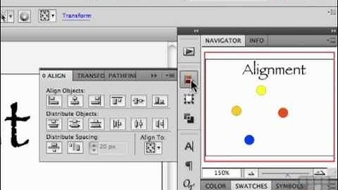 Learn how to Align elements in this Adobe Illustrator CS5 Tutorial