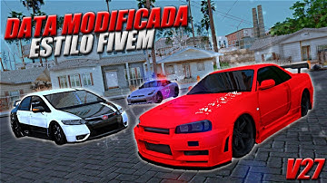 SAIU! MINHA DATA MODIFICADA ESTILO FIVEM V27 (Sem Bug de Render) P/ SAMP LAUNCHER, APK