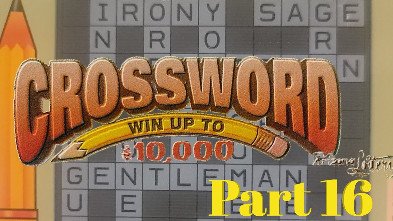 CROSSWORD ARIZONA LOTTERY PART 16 - YouTube