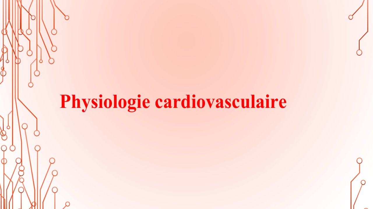 GÉNÉRALITÉS SUR LA PHYSIOLOGIE CARDIOVASCULAIRE + L’ÉLECTROPHYSIOLOGIE CARDIAQUE