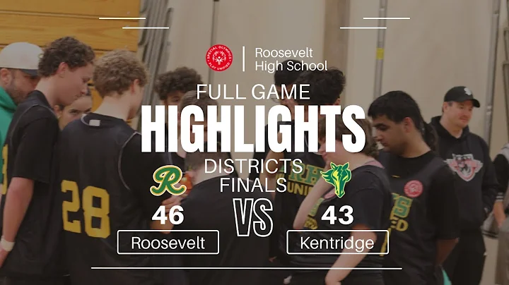 DISTRICT FINALS: Roosevelt VS Kentridge 2/8/25 (HS Competitive Unified Basketball)
