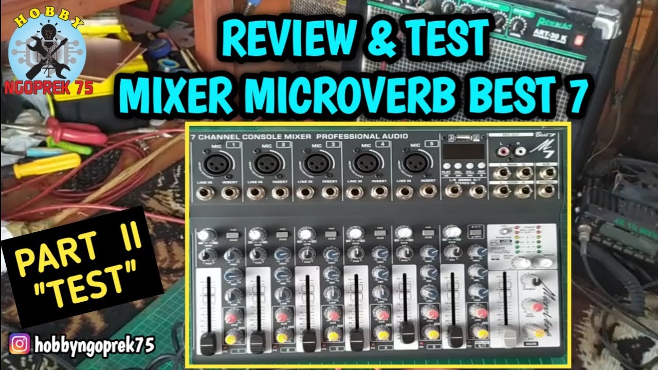 Test mix. Mixer Audio Microverb sams6 6ch. Mix Test.