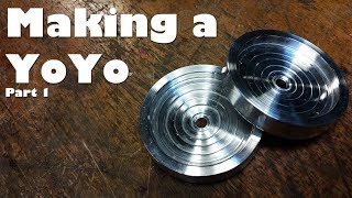 (1/2) Making a Custom YoYo on the Mini Lathe - the aluminum sides