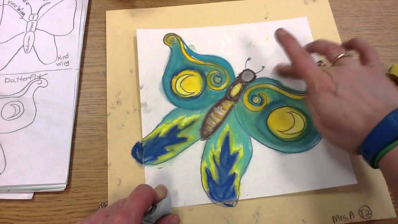 2 Butterflies and Moths (part 3Chalk Pastel) YouTube