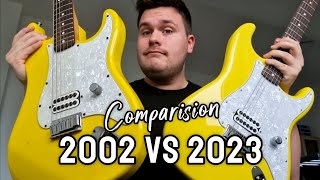 2023 Fender Tom Delonge Strat vs. 2002 Original comparison