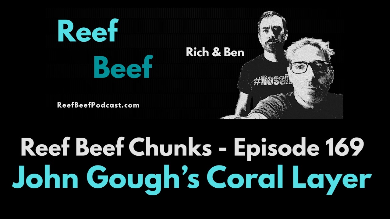 This is a chunk of Reef Beef Podcast 169 where John Gough gives Rich and Ben a tour of his coral layer.

Watch the full episode here: https://youtu.be/cs2q9dQhC7Y

Links:
Merch is now available! https://reefbeefpodcast.com/merch/
Join our Discord: https://discord.gg/reefbeef
Get notified of new episodes by receiving an email from Reef Beef! https://reefbeefpodcast.com/notify/
Get our help / advice: https://reefbeefpodcast.com/consult/
Buy Reef Beef a Beer! https://reefbeefpodcast.com
Become a Member: https://reefbeefpodcast.com/membership