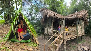 TIMELAPSE: The culmination of 90 days for a single mother to complete a bamboo house.