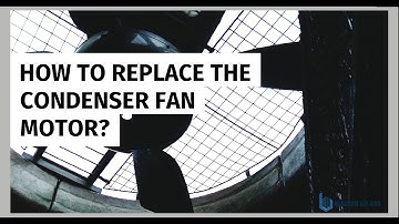How do you replace the condenser fan motor on your AC unit?