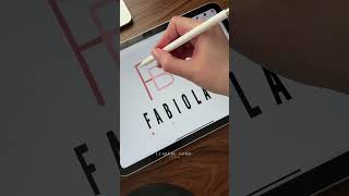 Create Stunning Name Logos in Procreate: FABIOLA Design Tutorial #tattooideas #namelogo