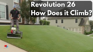Revolution 26 Reel Mower on a Slope - Does it Climb?