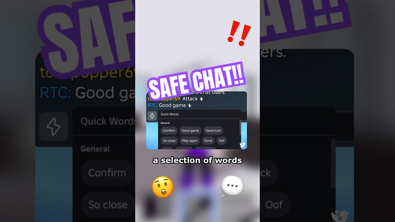Roblox safe chat is back!! #shorts #roblox #rtvempire