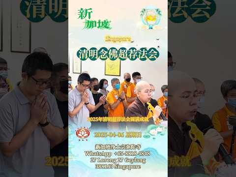 [新加坡回顾] 2025年清明念佛超荐法会2025/04/06｜净平法师开示｜新加坡净土宗弥陀寺Singapore｜南無阿彌陀佛