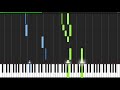 Air on the G String   Johann Sebastian Bach Piano Tutorial Synthesia