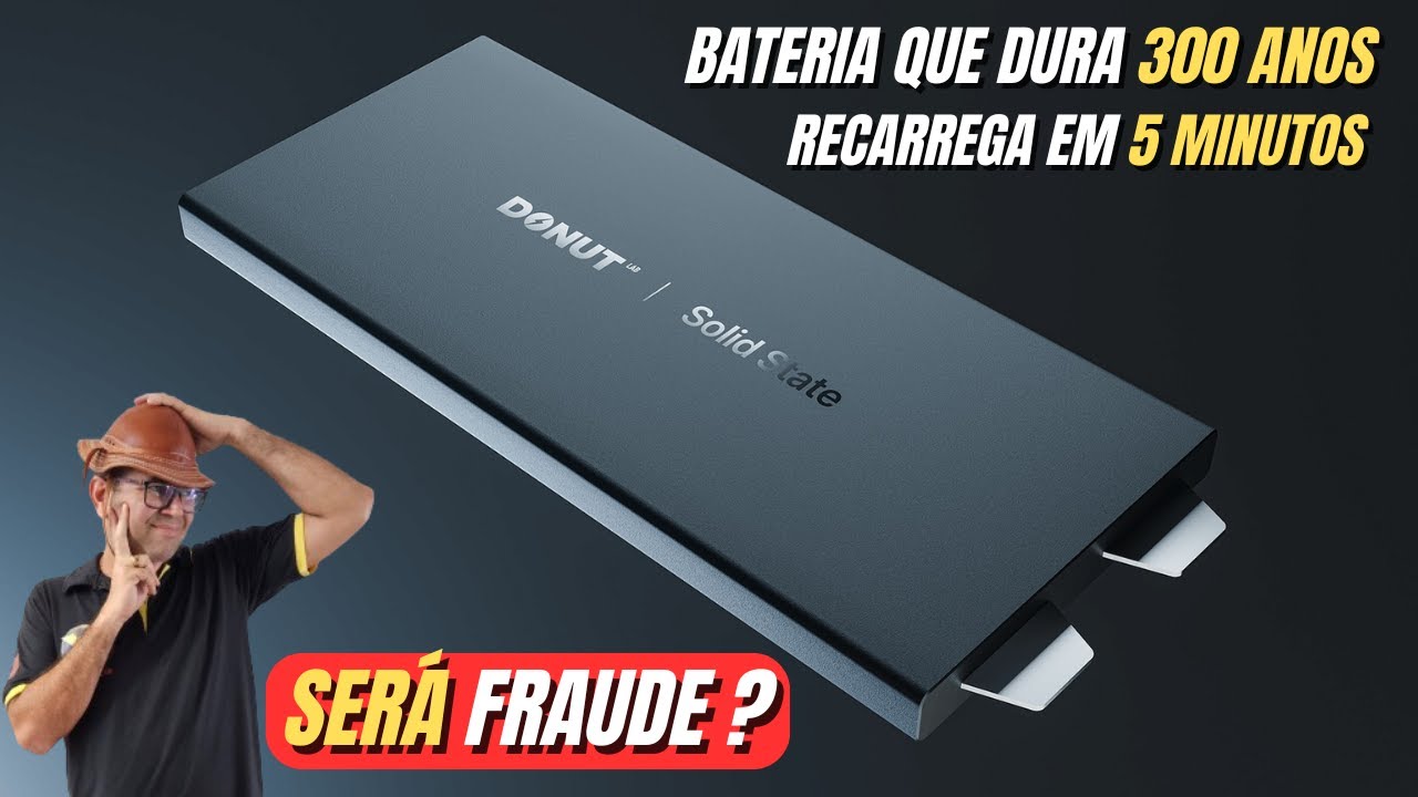 A Super🔋Bateria de Estado Sólido é uma FRAUDE? DONUT BATERY