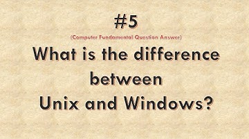 What is the difference between Unix and Windows| Unix and Windows | #computerscience #youtubevideo