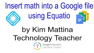 Insert math into a Google file using Equatio