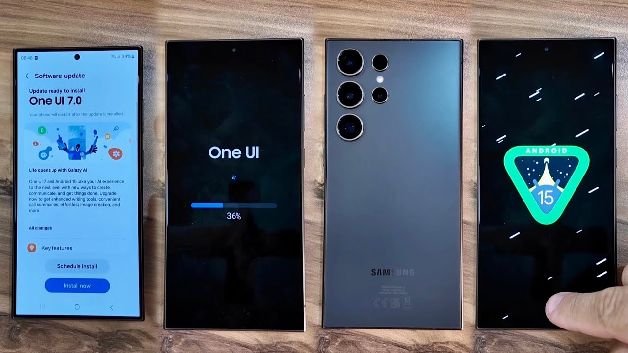 OneUI 7 / Android 15 on Samsung Galaxy S24 Ultra - YouTube