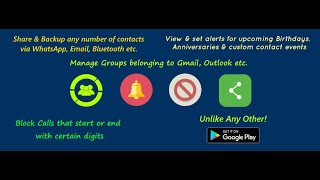 Thumb Contacts (Android) - Contacts Manager, Call Blocker, Group Manager & Event Reminder screenshot 1