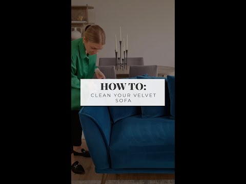 How to clean your velvet sofa
