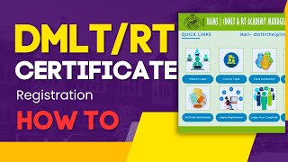 DMLT Certificate Registration Process