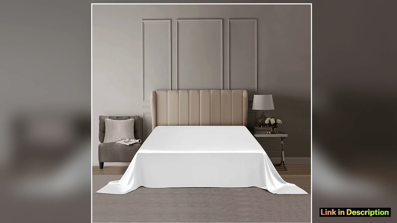 DISANGNI 100 Mulberry Silk Flat Sheet 22 Momme Natural 6A Grade Luxurious and Smooth