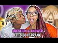 Q&A🙈LETS DO IT PRANK ON @_B.enet😱| SHE GRABBED MY🍆😅|