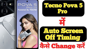 How to set screen off time in Tecno Pova 5 Pro || Tecno Pova 5 Pro me auto screen off kaise set kare