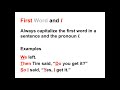 Capitalization Lesson | When to Capitalize in the English Language