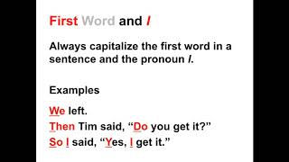 Capitalization Lesson | When to Capitalize in the English Language