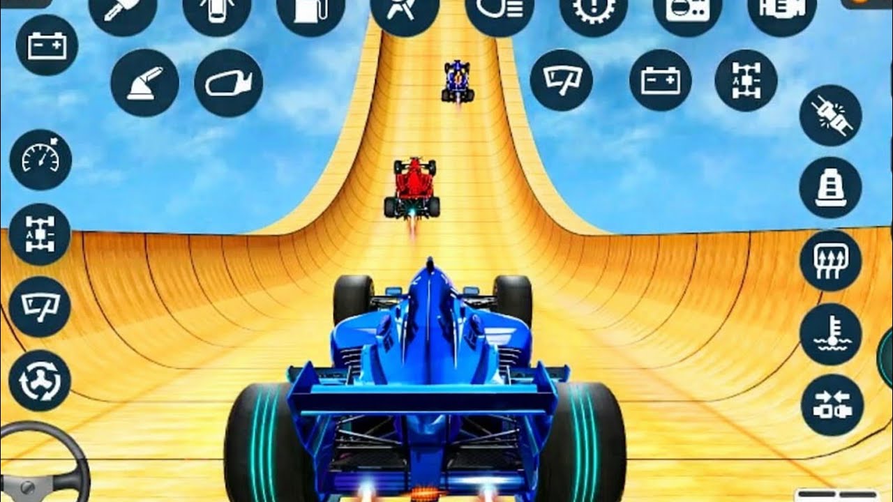 Mega Ramp Impossible Driver - Formula car - GT Car Stunts - 3D Android Gameplay 