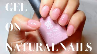 How To Do Gel Overlay On Natural Nails Step By Step Hard Gel Application Hindi